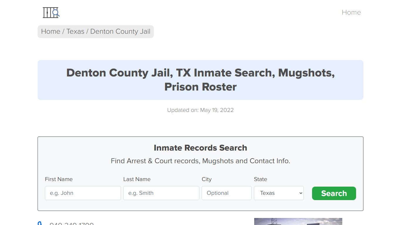 Denton County Jail, TX Inmate Search, Mugshots, Prison Roster